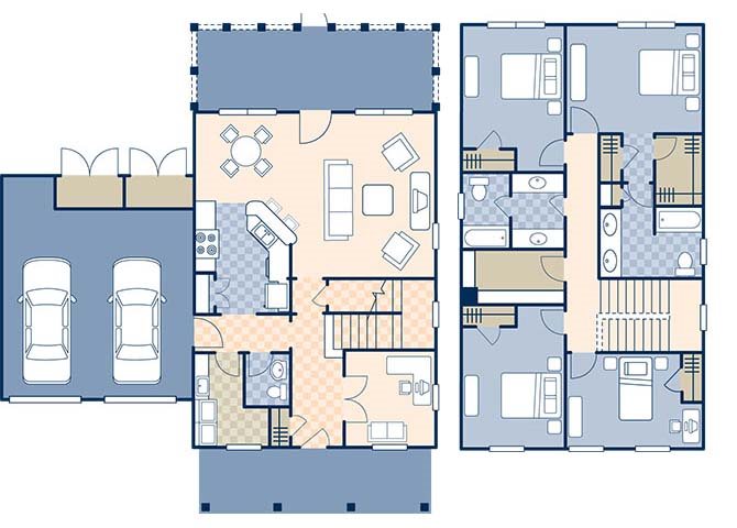 Bennett Shores East 1954 Floor Plan 5